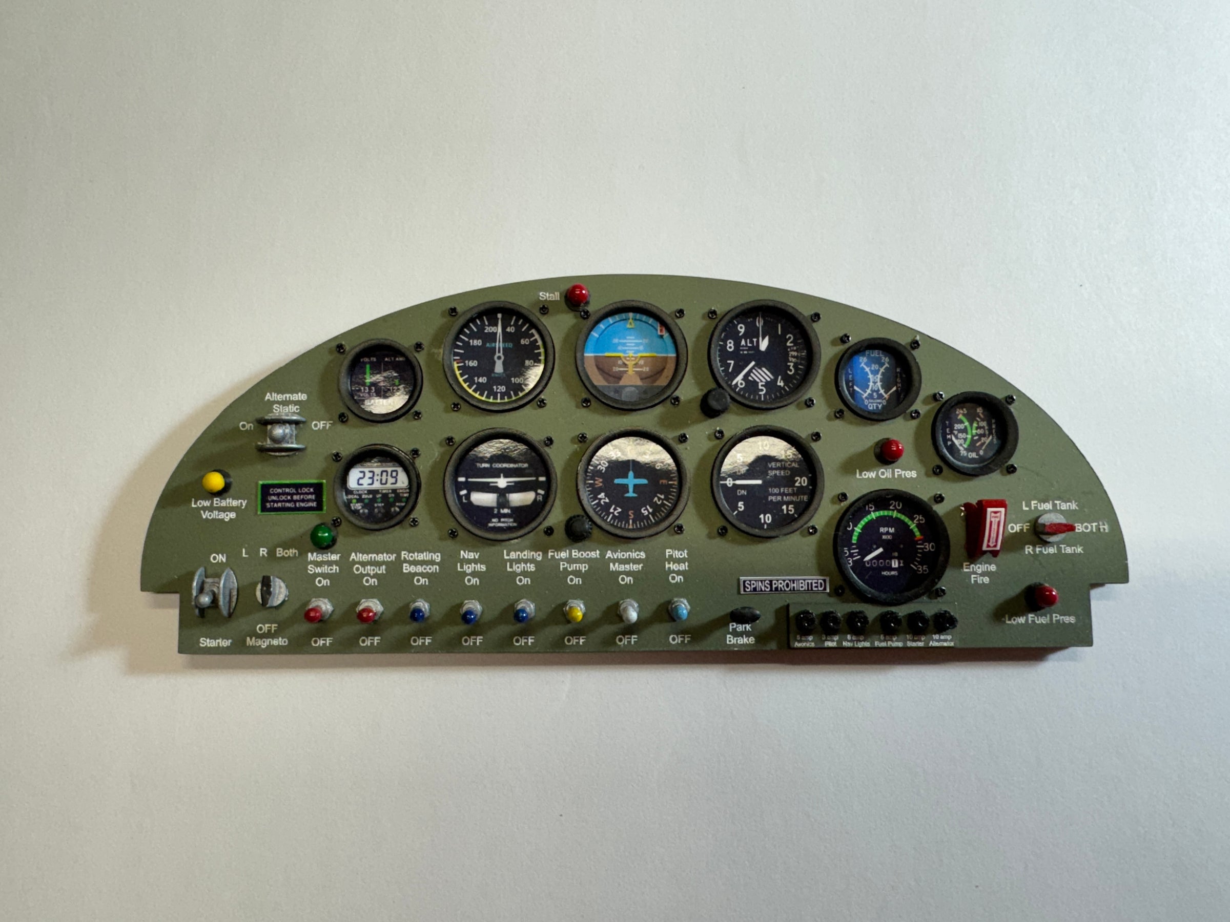 RC airplane instrument panel kits | RC Airplane Instrument Panels Kits